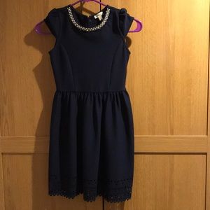 Monteau - Girl’s Sz M - Jeweled Neck Dress